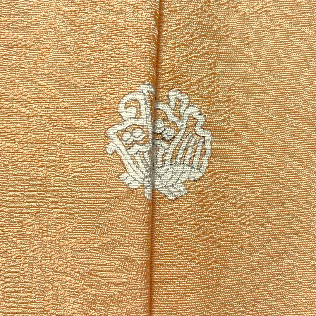 Plain color, pure silk, length 156cm, sleeve length 63.5cm, flesh color, twill, one crest, shadow swallowtail butterfly, lined, S rank, orange, 1114001902326