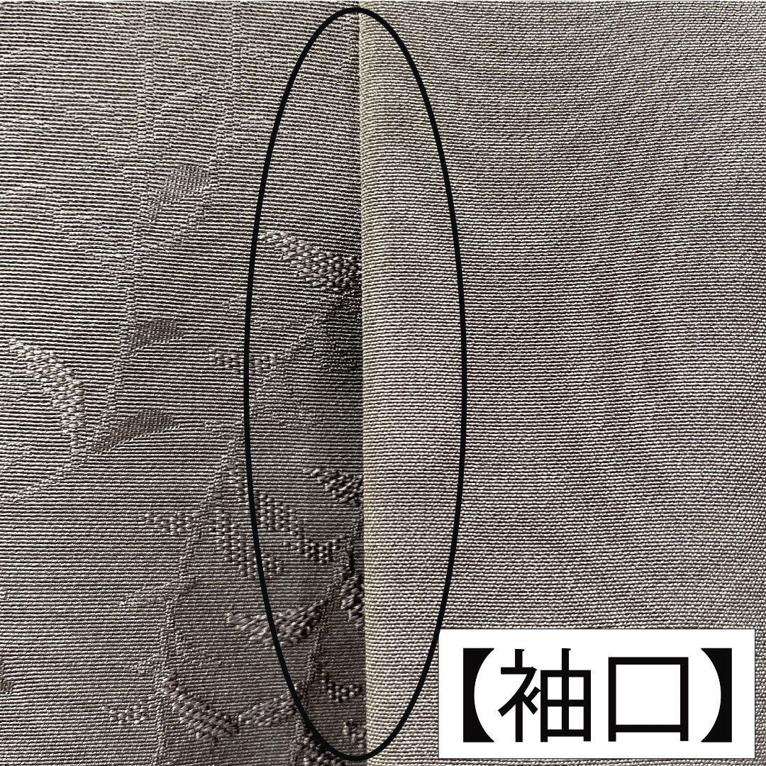 色無地 正絹 身丈155.5cm 裄丈63.5cm 鳩羽鼠色（はどばねずいろ） 一つ紋 違い鷹の羽 袷 Aランク 紫系 1114001753320