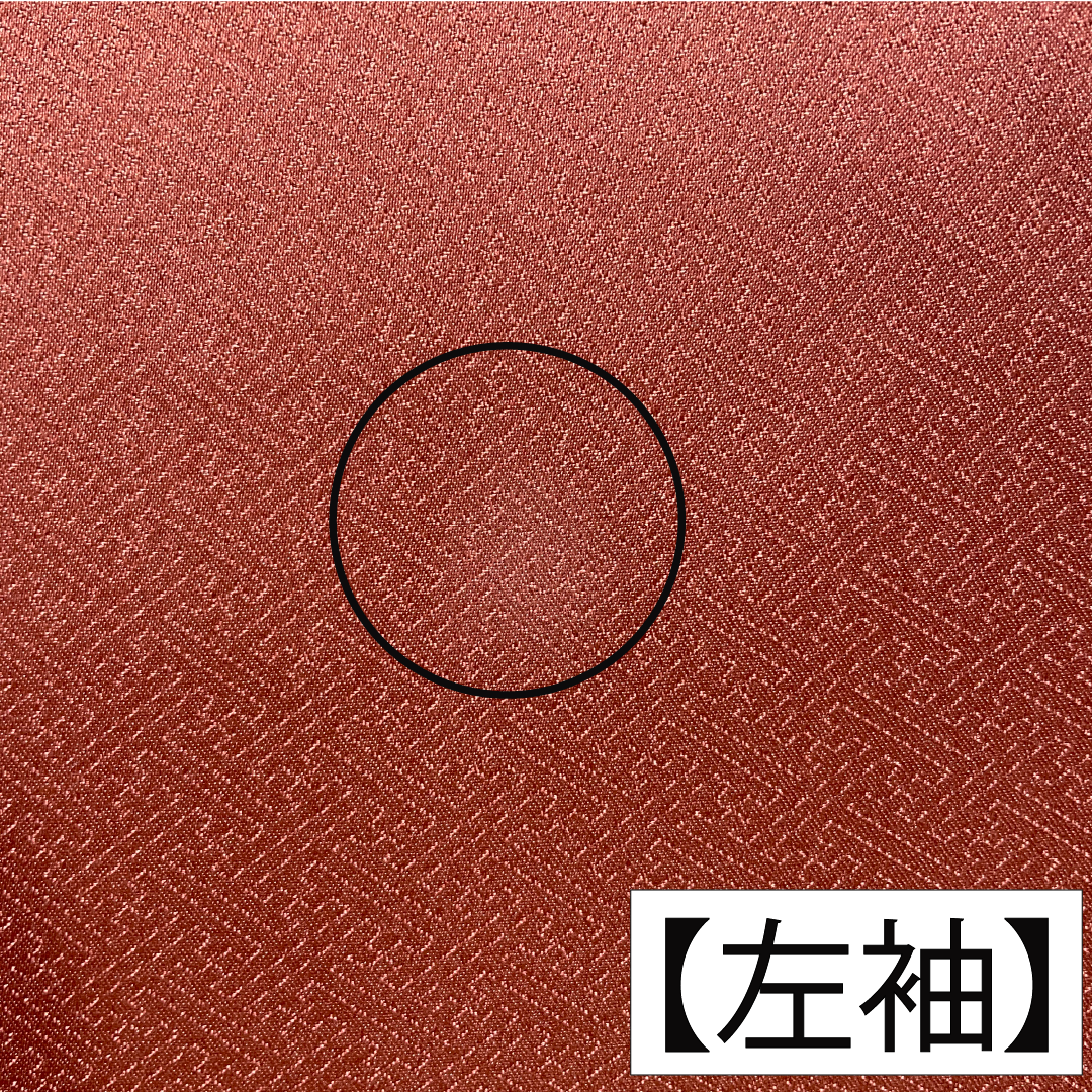 色留袖 正絹 身丈166cm 裄丈65cm 袷 紅唐色（べにとういろ） 京友禅 格天井 宝尽くし 一つ紋 左離れ立葵 Aランク 朱系 1111001563516