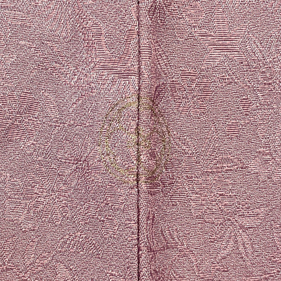 Plain color, floral and bird pattern, circle with crocodile pattern, length 160cm, sleeve length 65cm, lined, pure silk, S rank, purple, 1114000212320