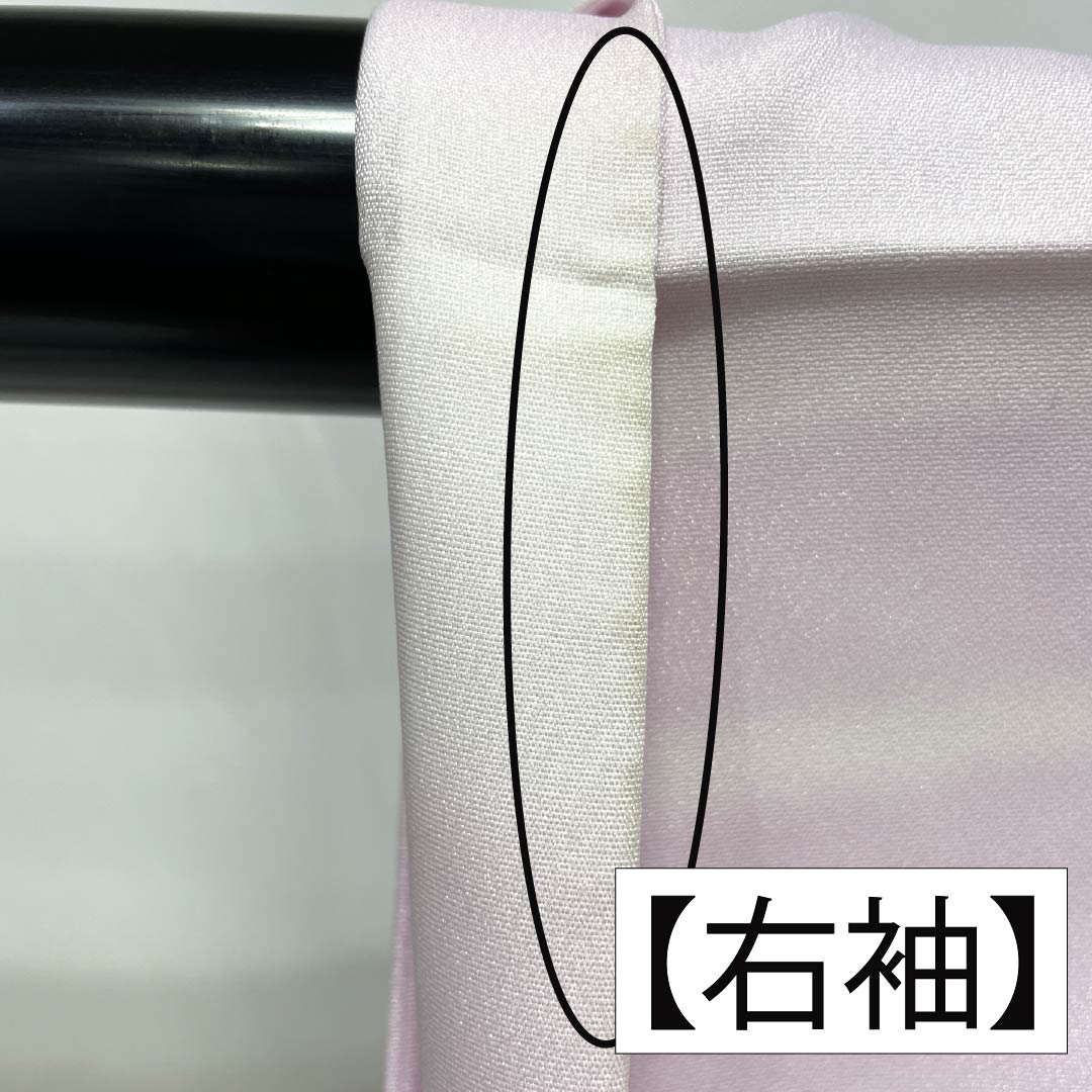Nagajuban (long under-kimono), Polyester, Grade A, Length 115cm, Sleeve Length 61cm, Single-layer, Pale Pink (tankoshoku), Abstract Pattern, Half-collar, with Raising, Purple, 1129000783120