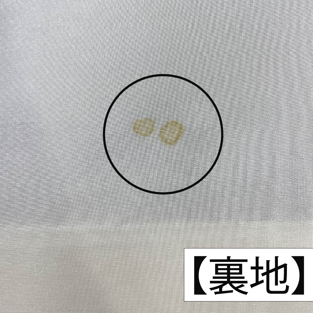 Komon, pure silk, length 159cm, sleeve length 64.5cm, lined, gold and blue pearl color, Kyoto Yuzen, split pattern, flower pattern, with basting thread, A rank, blue, 1115005753317