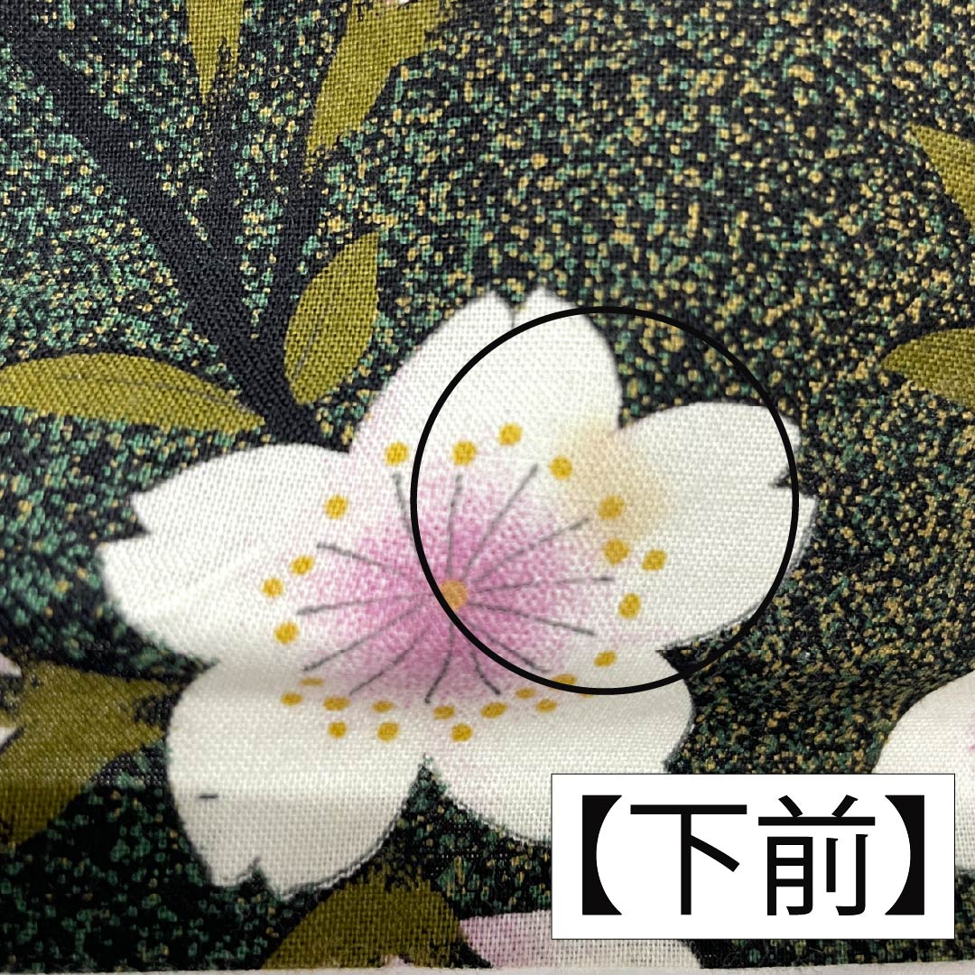 浴衣 木綿 身丈162cm 裄丈68cm Bランク 単衣 グラデーション系 萌葱色（もえぎいろ） 長春色（ちょうしゅんいろ） 桜 1118005984499