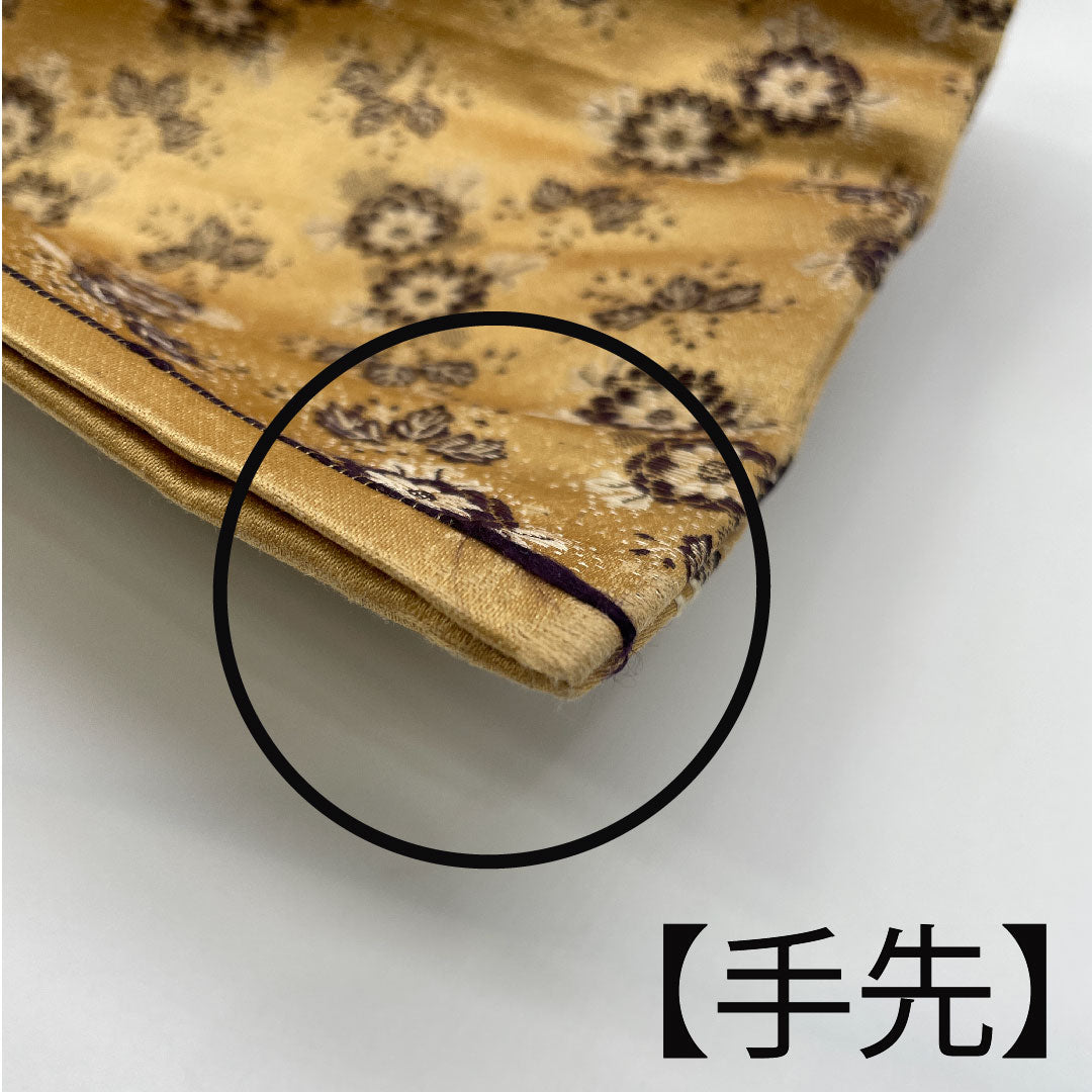 名古屋帯 両面全通 リバーシブル 草花模様 帯丈335cm 正絹 Aランク 全通 カジュアル 茶系 1124002433314  名古屋仕立て
