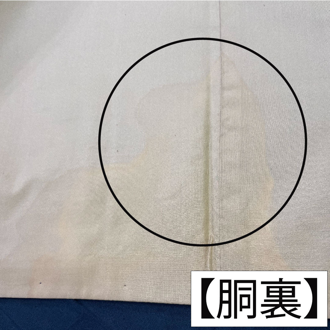 紬 正絹 身丈156.5cm 裄丈63cm 黒鼠色（くろねずいろ） 久米島紬 重要無形文化財 Bランク 袷 茶系 1116003504314