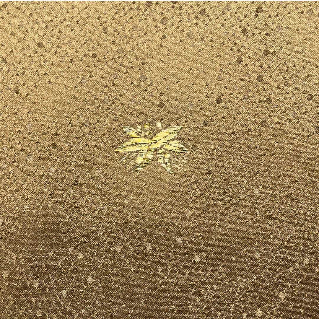 Colored Tomesode, Length 160cm, Sleeve Length 64cm, Awase, Constitution Color, Living National Treasure, Fukuda Yoshishige, Floral Pattern, Different Sedge, Pure Silk, S Rank, Three Crests, Brown, 1111000422414