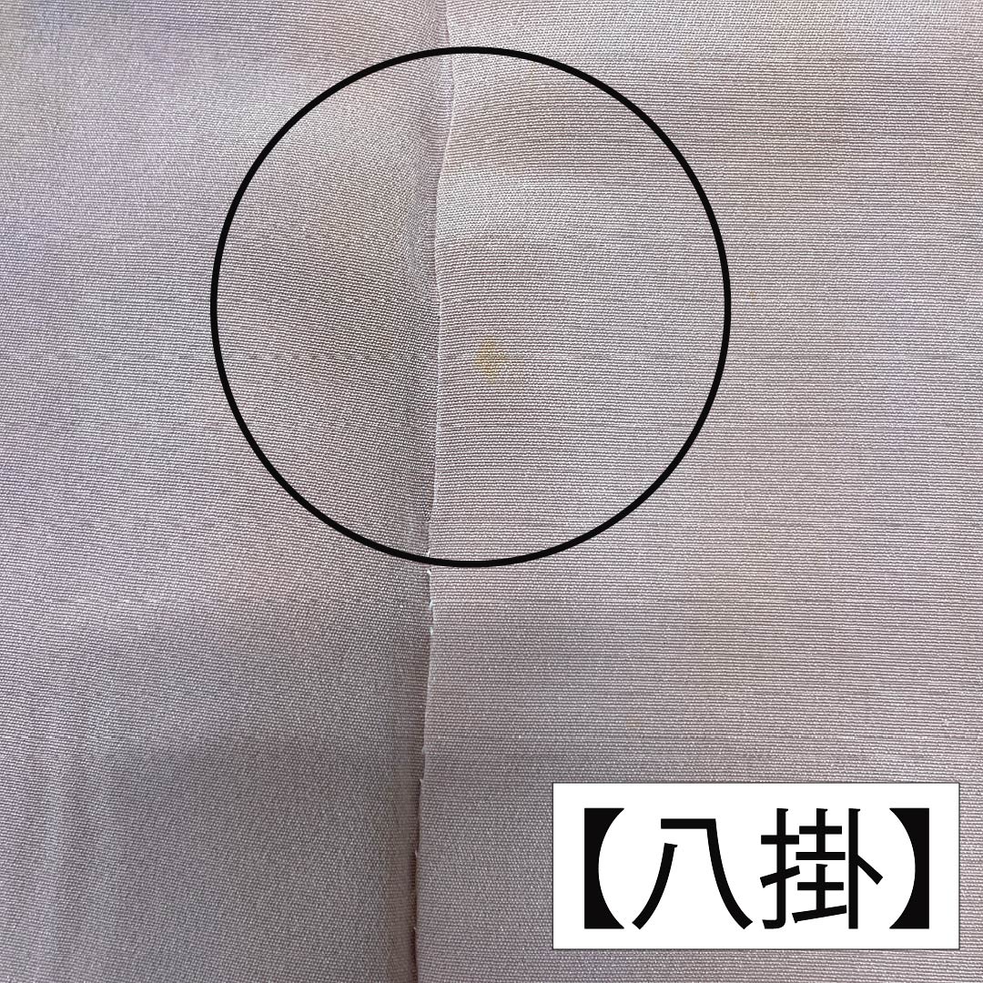 Komon (small pattern) kimono, pure silk, length 147cm, sleeve length 64cm, lined, off-white, stencil-dyed, abstract pattern, with basting thread, A rank, white, 1115006123111