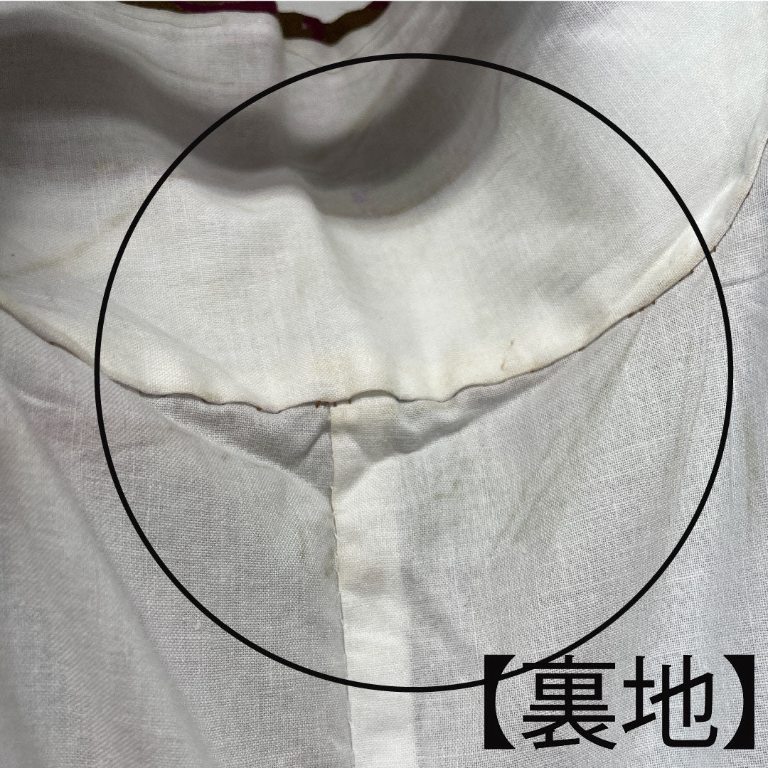 Yukata Kyara color butterfly rose cotton A rank single layer length 160.5cm sleeve length 64.5cm brown 1118001743414