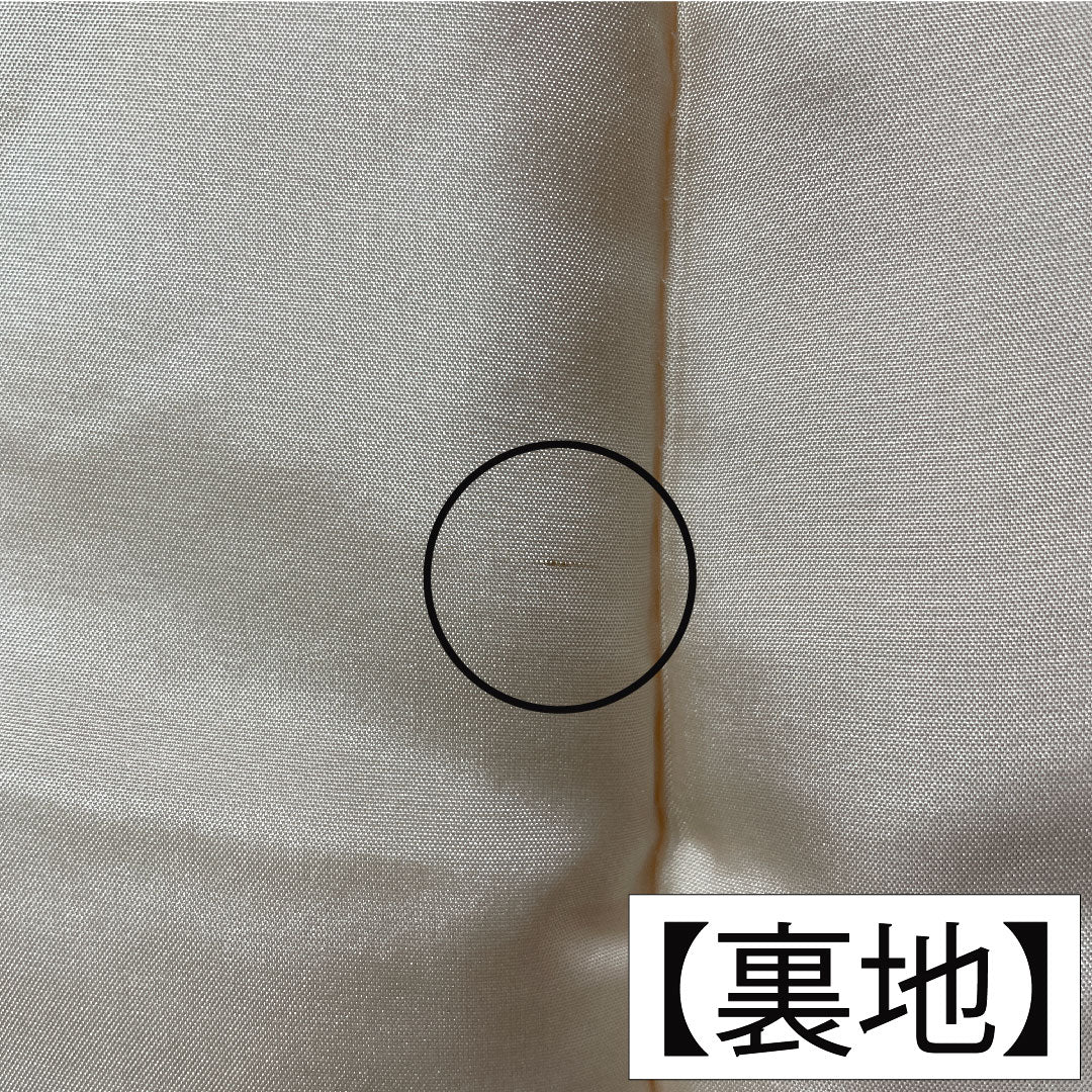 Plain color, pure silk, length 160.5cm, sleeve length 65cm, light persimmon color, one crest, snowflake and ivy, with basting thread, lined, S rank, orange, 1114001642426