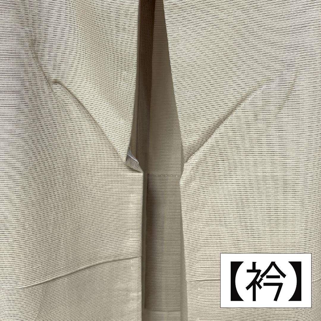 夏物 正絹 付下げ 身丈157cm 裄丈63cm 薄香色（うすこういろ） 草花模様 京友禅 絽 Sランク ベージュ系 1132002752325