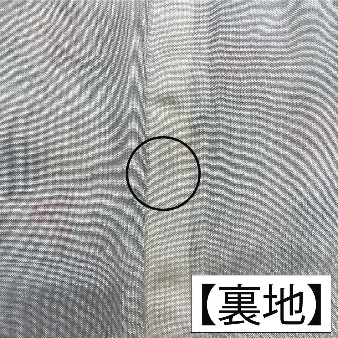 小紋 正絹 身丈154cm 裄丈63cm 袷 乳白色（にゅうはくしょく） 京紅型 吉祥文様 Bランク クリーム系 1115004844215