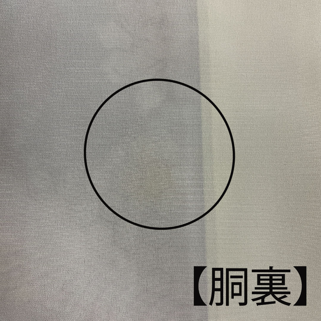 小紋 身丈158cm 裄丈65cm 袷  洗える着物 雲取り 草花模様  ポリ Aランク 紫系 1115001623320
