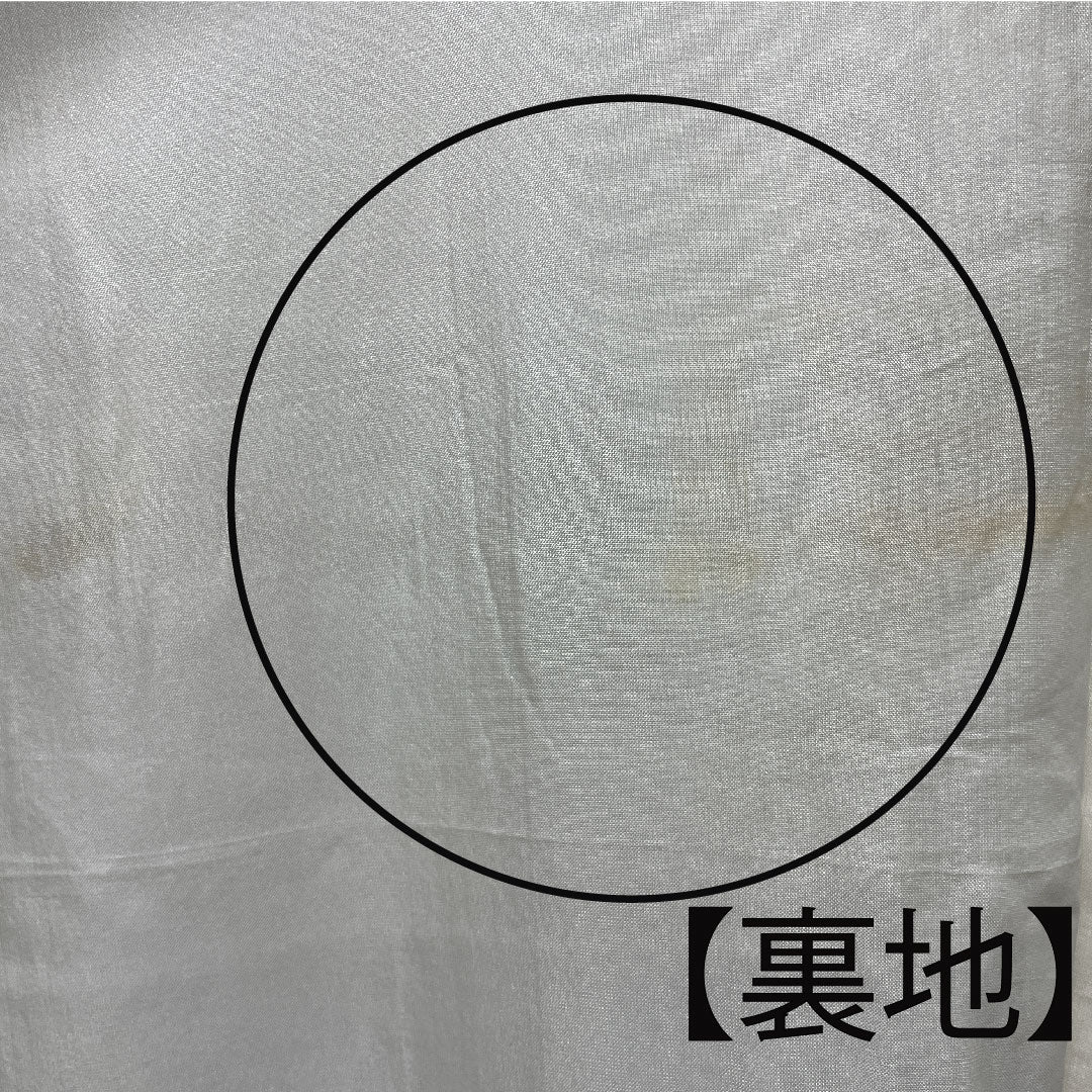 訪問着 正絹 袷 身丈155cm 裄丈61cm 雲井鼠色 京友禅 竹 松 鶴 Aランク グレー系 1112002923322