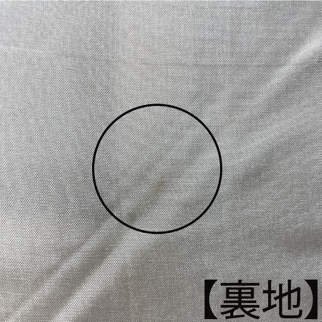大島紬 正絹 身丈157.5cm 裄丈64.5cm  蕎麦切色 緯総絣 風景模様 Aランク 袷 ベージュ系 1116002883325