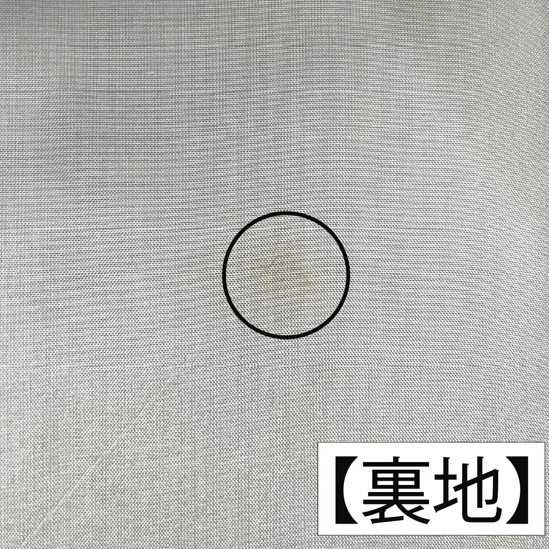 紬 正絹 身丈152cm 裄丈62cm 桃尻色（ももじりいろ） 幾何学模様 Aランク 袷 黒系 1116003763210