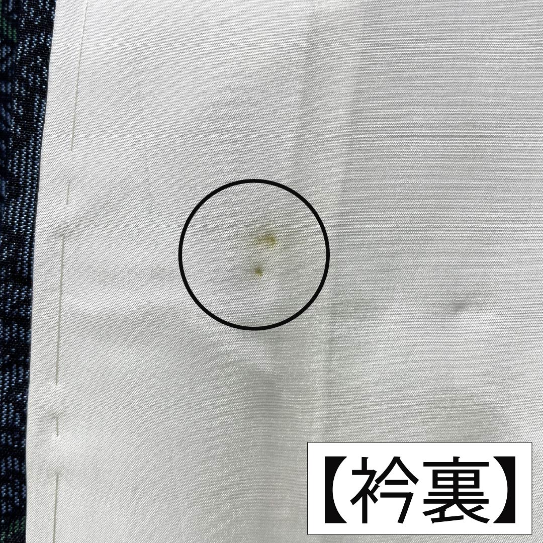 紬 正絹 Sランク 身丈158.5cm 裄丈64.5cm 朧花色（おぼろばないろ） 村山大島 幾何学模様 袷 紺系 1116005212318