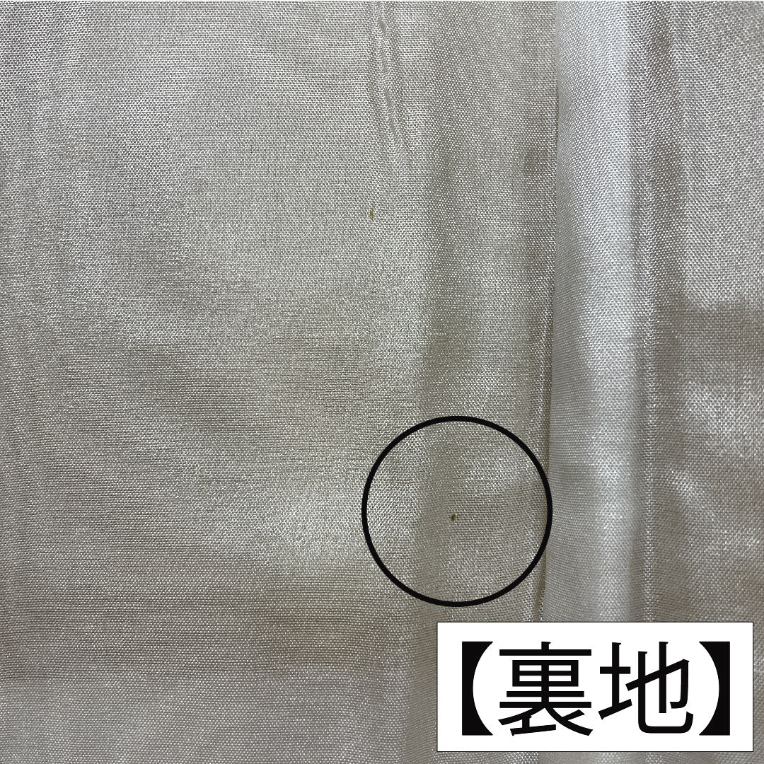 Plain color, pure silk, length 168cm, sleeve length 65.5cm, light yellow, arabesque pattern, lined, A rank, yellow, 1114001673523