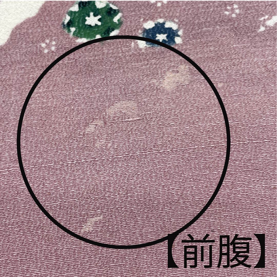 名古屋帯 紅鼠色 花柄 山 帯丈355cm 正絹 Bランク 三通 カジュアル ピンク系 1124004394313  開き仕立て