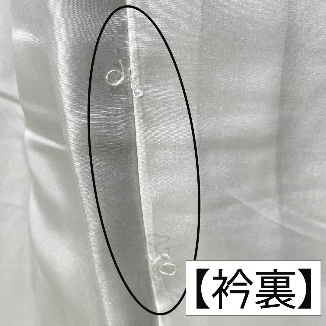 小紋 正絹 Aランク 身丈155.5cm 裄丈64cm 袷 鉄色（てついろ） 江戸小紋 南部幸雄 菊 割付文様 緑系 1115007243319