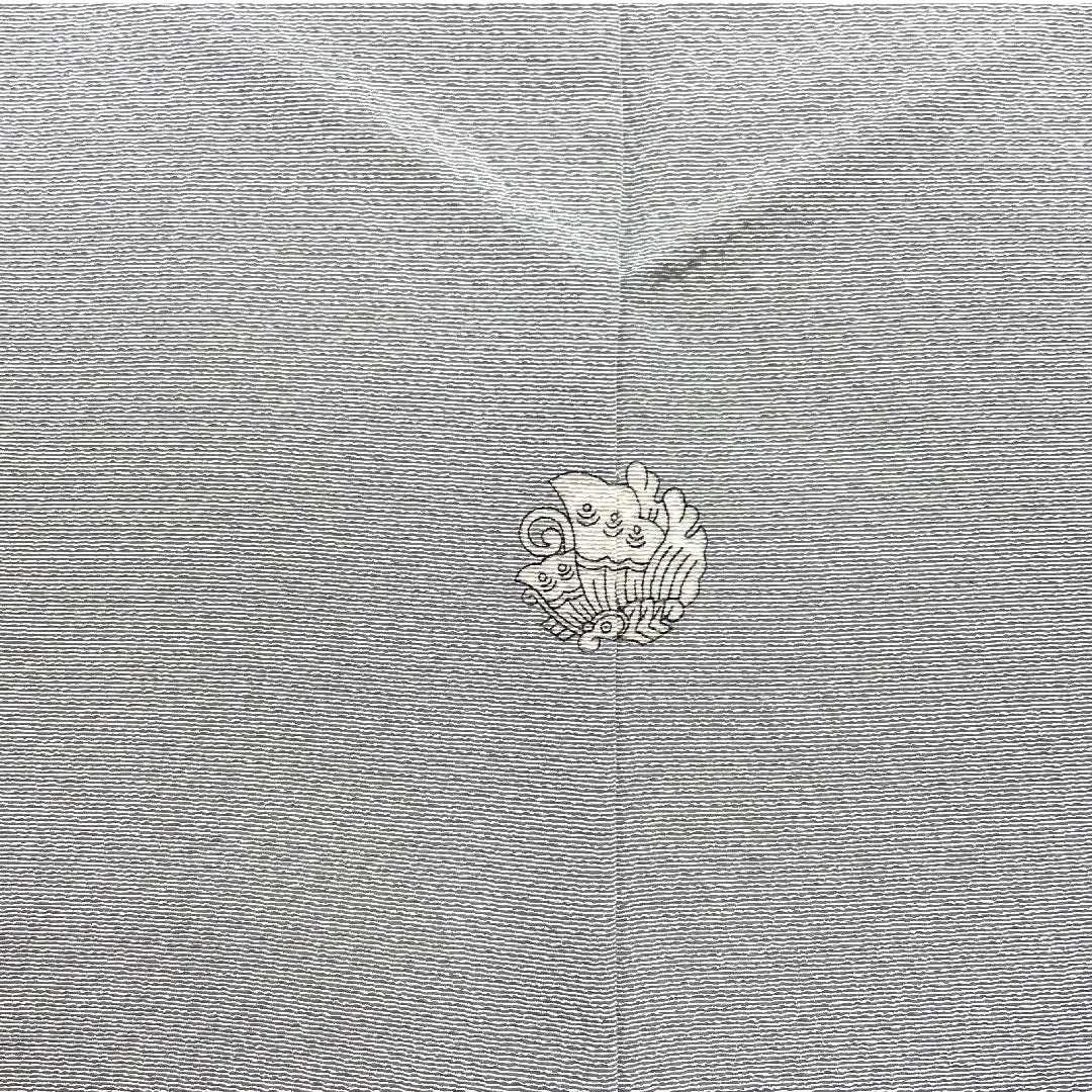 Colored Tomesode, Length 162cm, Sleeve Length 65.5cm, Amethyst Color, Living National Treasure, Fukuda Yoshishige, Fan Surface, Swallowtail Butterfly, Pure Silk, S Rank, One Crest, Gray, 1111000432422