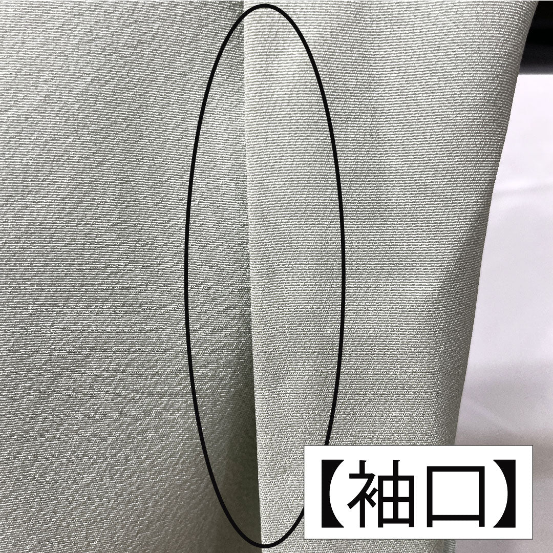 訪問着 正絹 袷 身丈155cm 裄丈65cm 白緑色（びゃくろくいろ） 草花模様 スコッチガード 付下げ Aランク 水色系 1112005453324