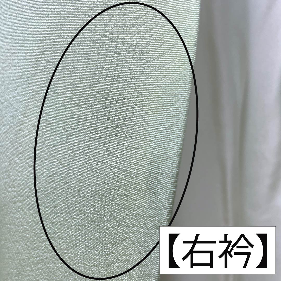 Visiting Kimono, Pure Silk, Grade B, Lined, Length 165cm, Sleeve Length 65.5cm, Light Green, Floral Design, Artist: Shuichi, Included Basting Thread, Green, Product Number: 1112006974519