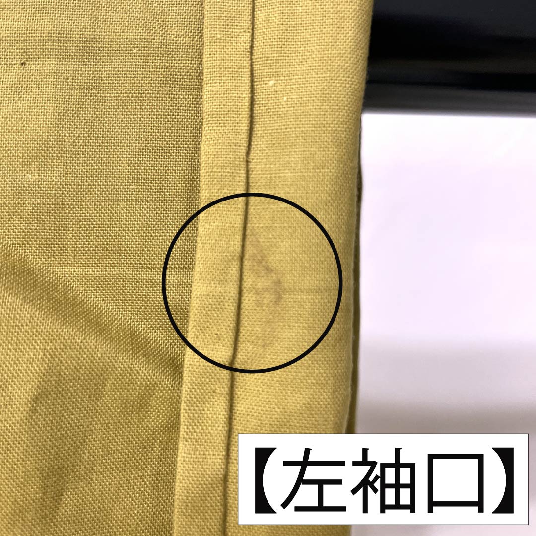 浴衣 木綿 Sランク 身丈162.5cm 裄丈64.5cm 楊梅色（やまももいろ） 山本寛斎 笠 秋桜 単衣 ベージュ系 1118006942425