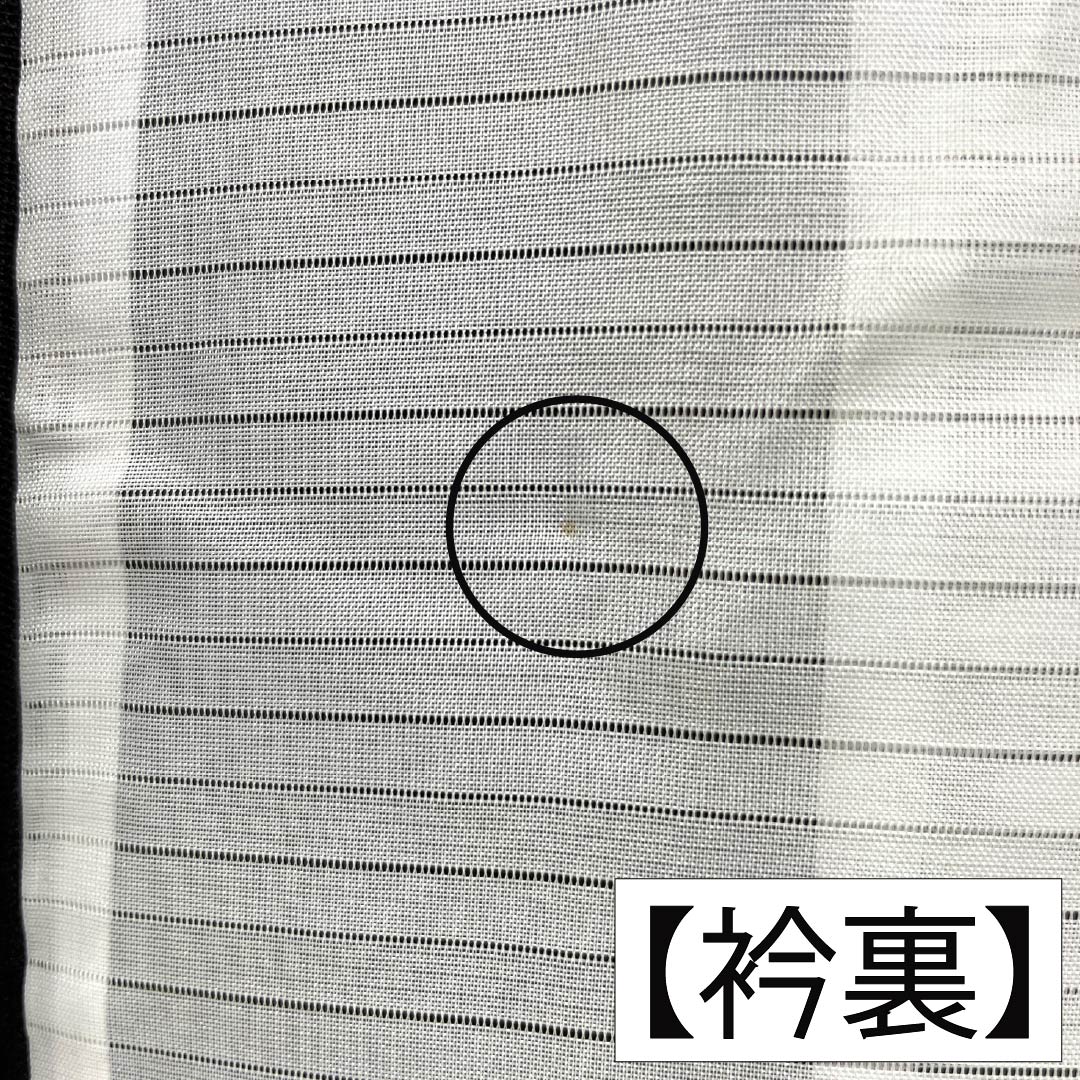 夏物 ポリエステル 色無地 Sランク 身丈156cm 裄丈62cm 褐色（かちいろ） 抽象模様 紗 紫系 1132004562320