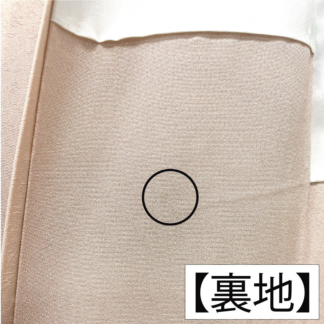 訪問着 正絹 袷 身丈162.5cm 裄丈67.5cm 今様色（いまよういろ） 京友禅 雪輪 桜 Aランク ピンク系 1112005013413