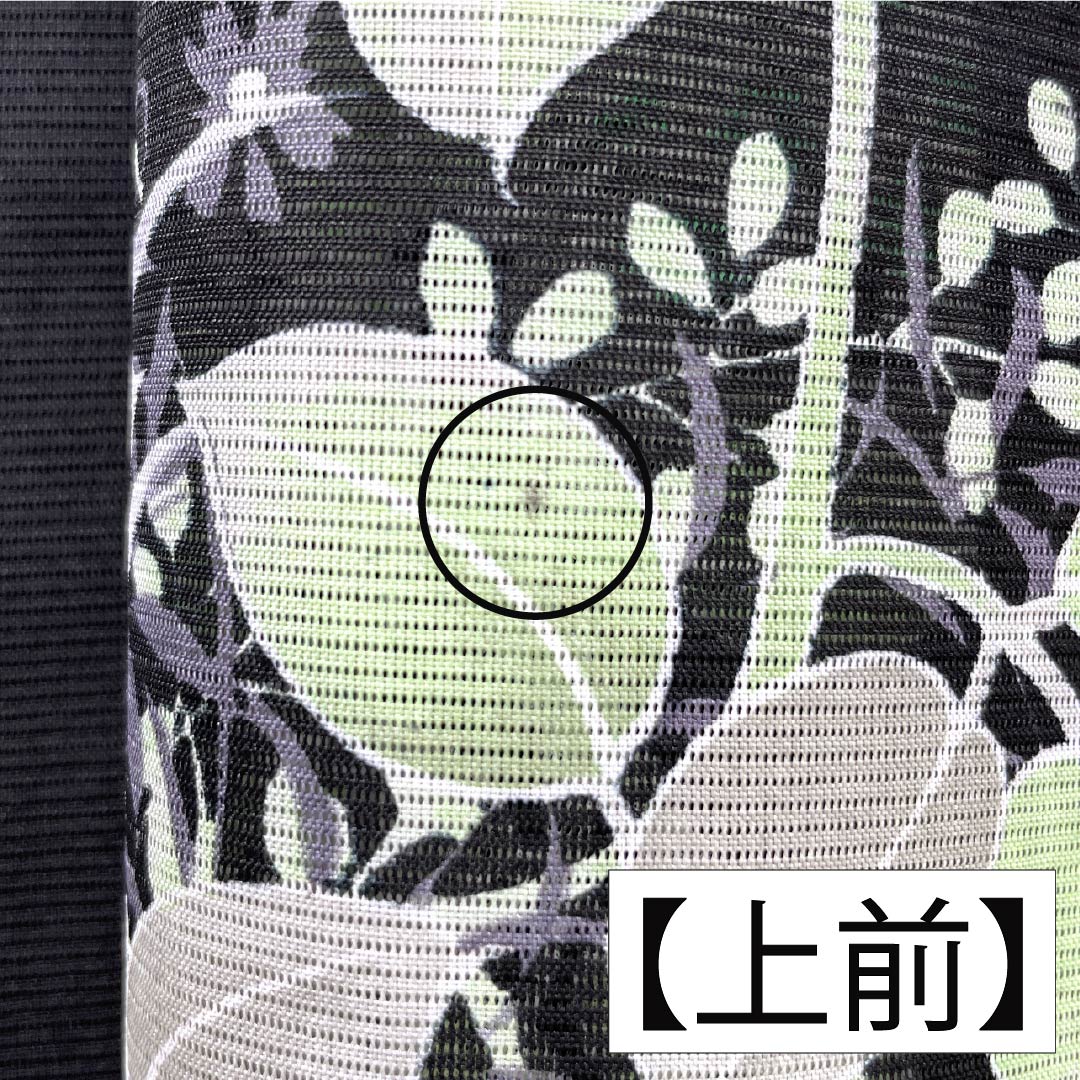 Summer kimono, polyester, small pattern, length 167cm, sleeve length 63.5cm, hydrangea, iris, washable kimono, silk, A rank, black, 1132002283510
