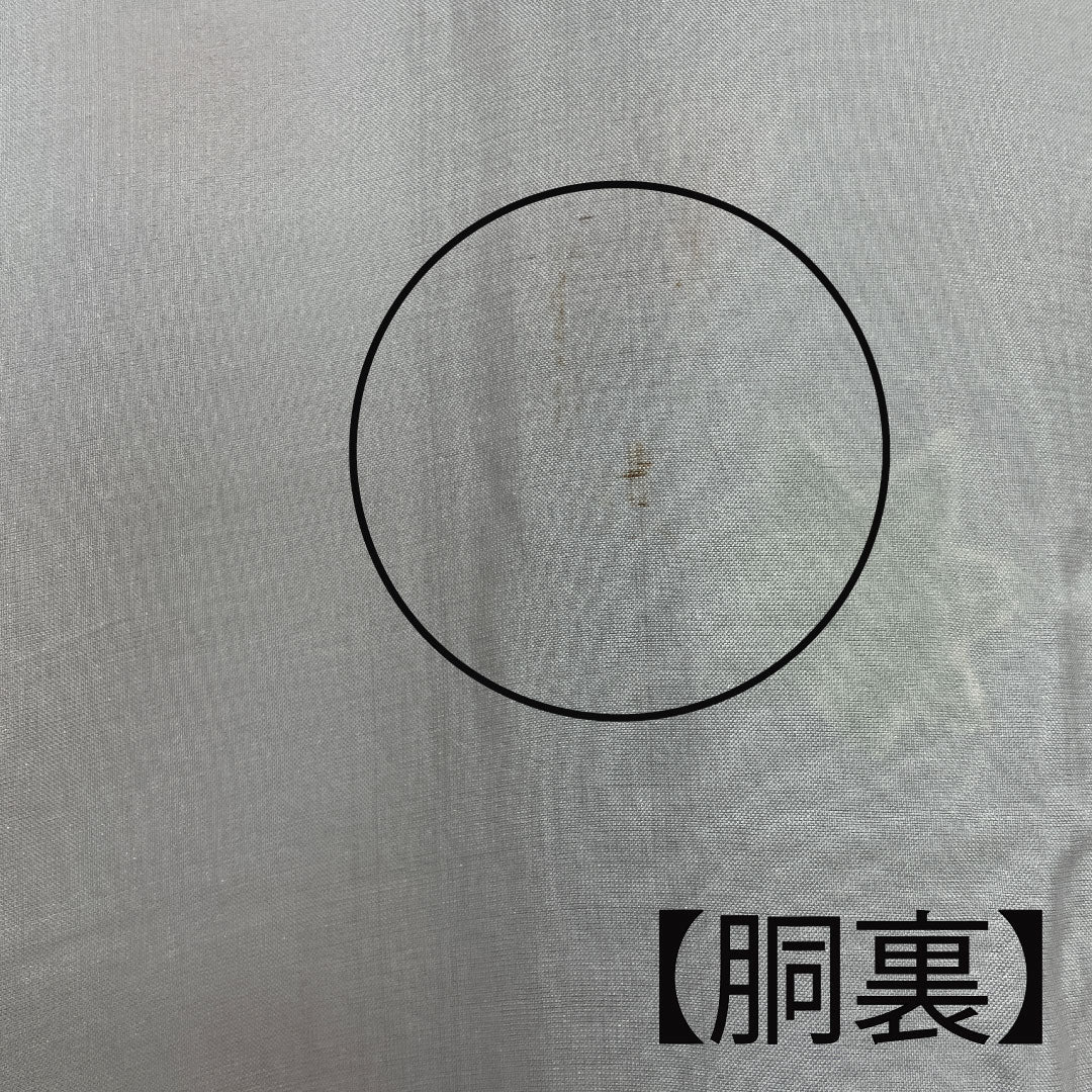 小紋 身丈158cm 裄丈66.5cm 袷  藤鳩羽色 型染 菊  正絹 Aランク 紫系 1115002413320