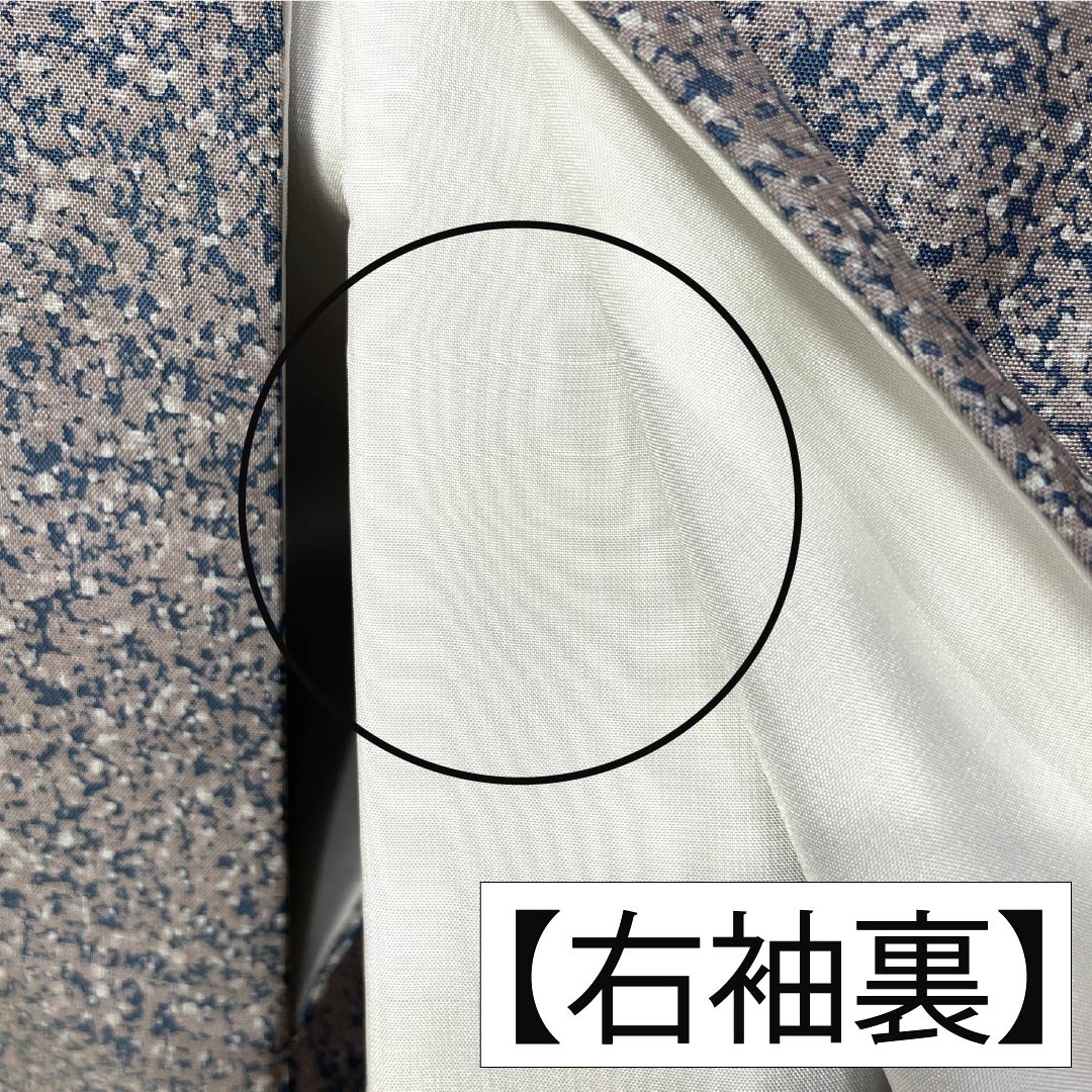 訪問着 正絹 Sランク 袷 身丈156cm 裄丈62.5cm 灰桜色（はいざくらいろ） 大島紬 辻ヶ花 しつけ糸付き パールトーン加工 グレー系 1112007472322
