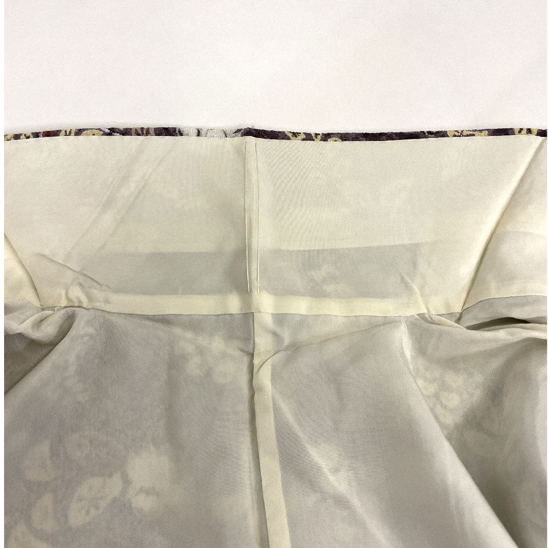 小紋 身丈163.5cm 裄丈64cm 袷  辻ヶ花 正絹 Aランク 紫系 1115000433320