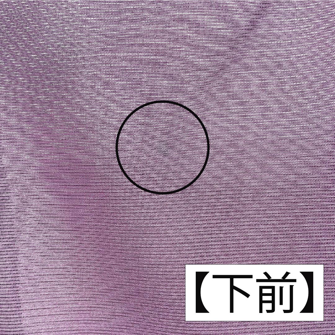 夏物 ポリエステル 色無地 Aランク 身丈158cm 裄丈65cm 紫根色（しこんいろ） 洗える着物 絽 紫系 1132003153320
