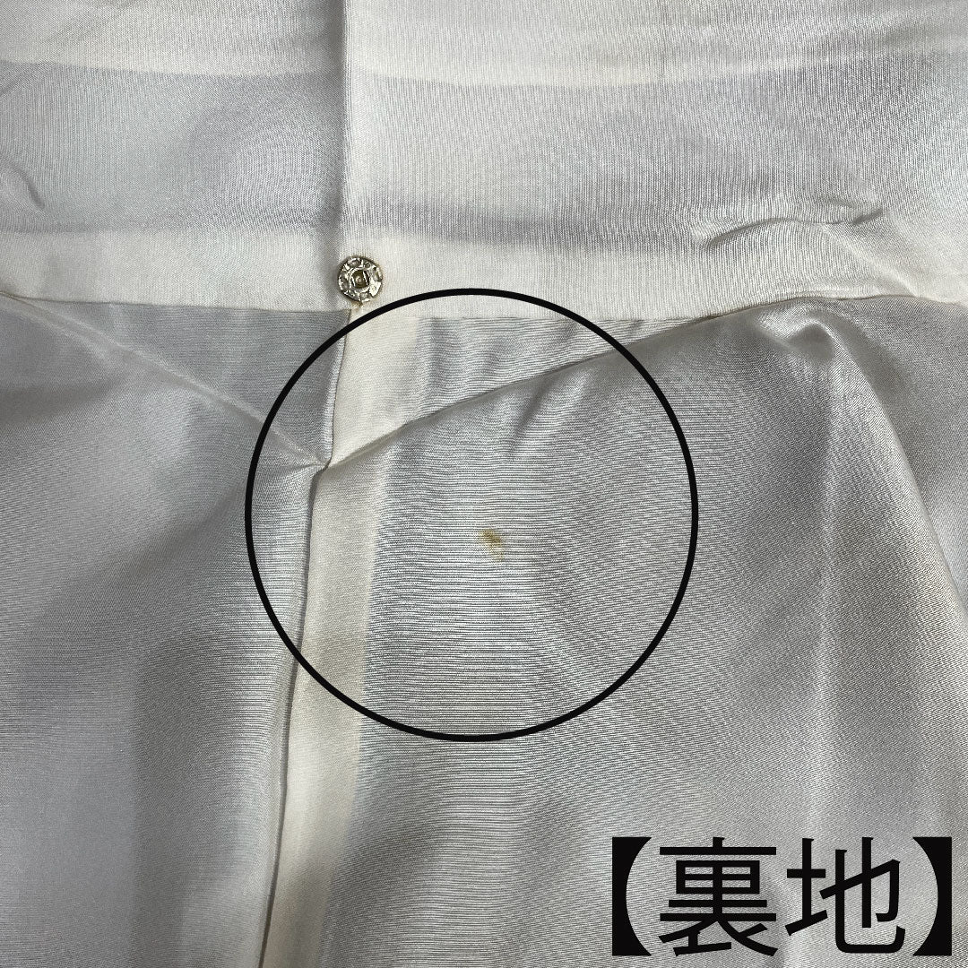 紬 正絹 身丈155.5cm 裄丈62.5cm  横段 Aランク 袷 茶系 1116002793314