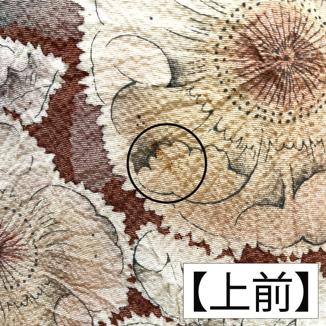 Homongi, pure silk, lined, length 157.5cm, sleeve length 66.5cm, crimson grey, Tsujigahana, made by Kiriya Suizan Kobo, A rank, purple, 1112005813320
