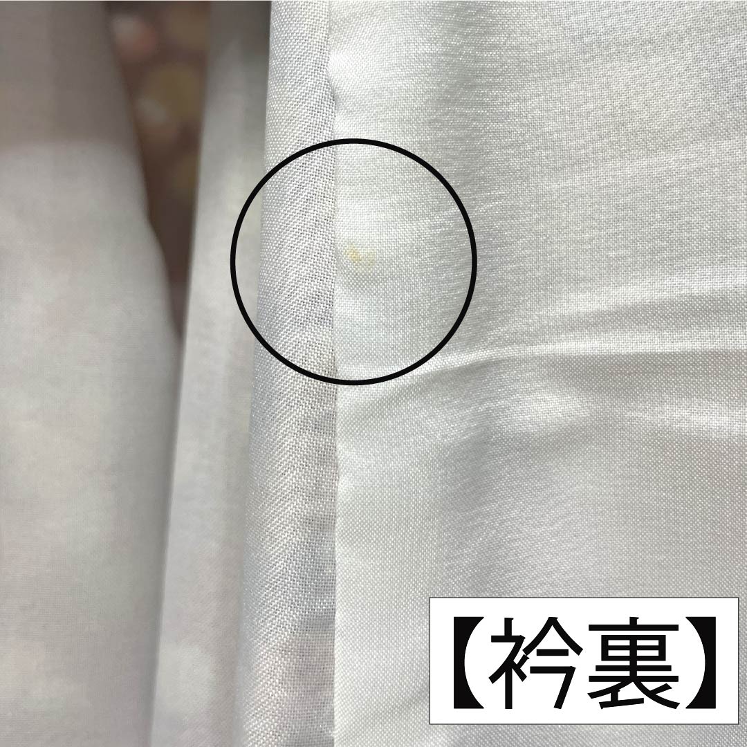 小紋 ポリエステル 身丈161.5cm 裄丈66cm 袷 蒲萄色（えびいろ） 古代紫色（こだいむらさきいろ） 型染 抽象柄 洗える着物 Aランク 紫系 1115005543420