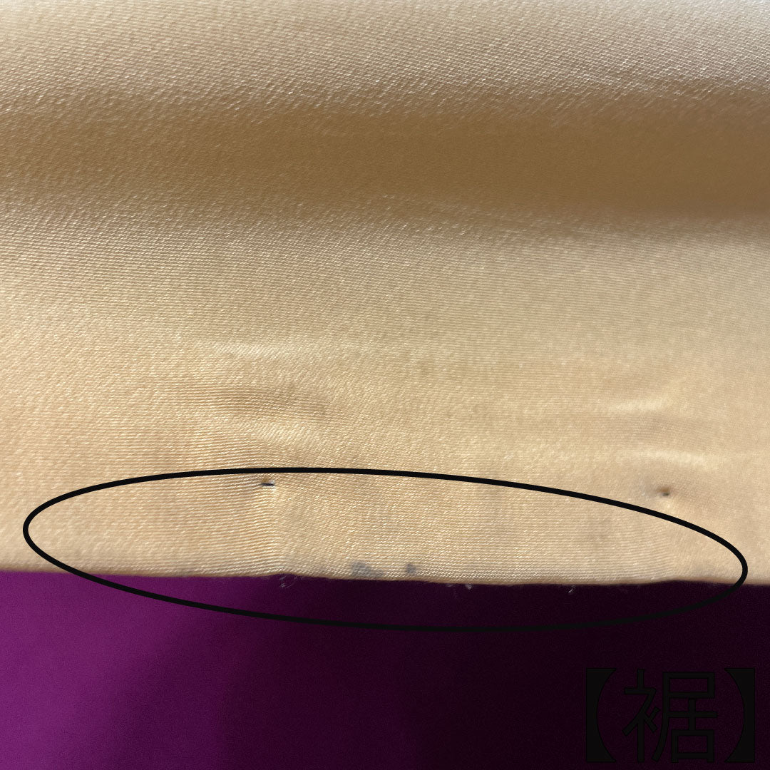 小紋 正絹 身丈157.5cm 裄丈63.5cm 袷  褐色 吉祥文様  Aランク 茶系 1115003583314