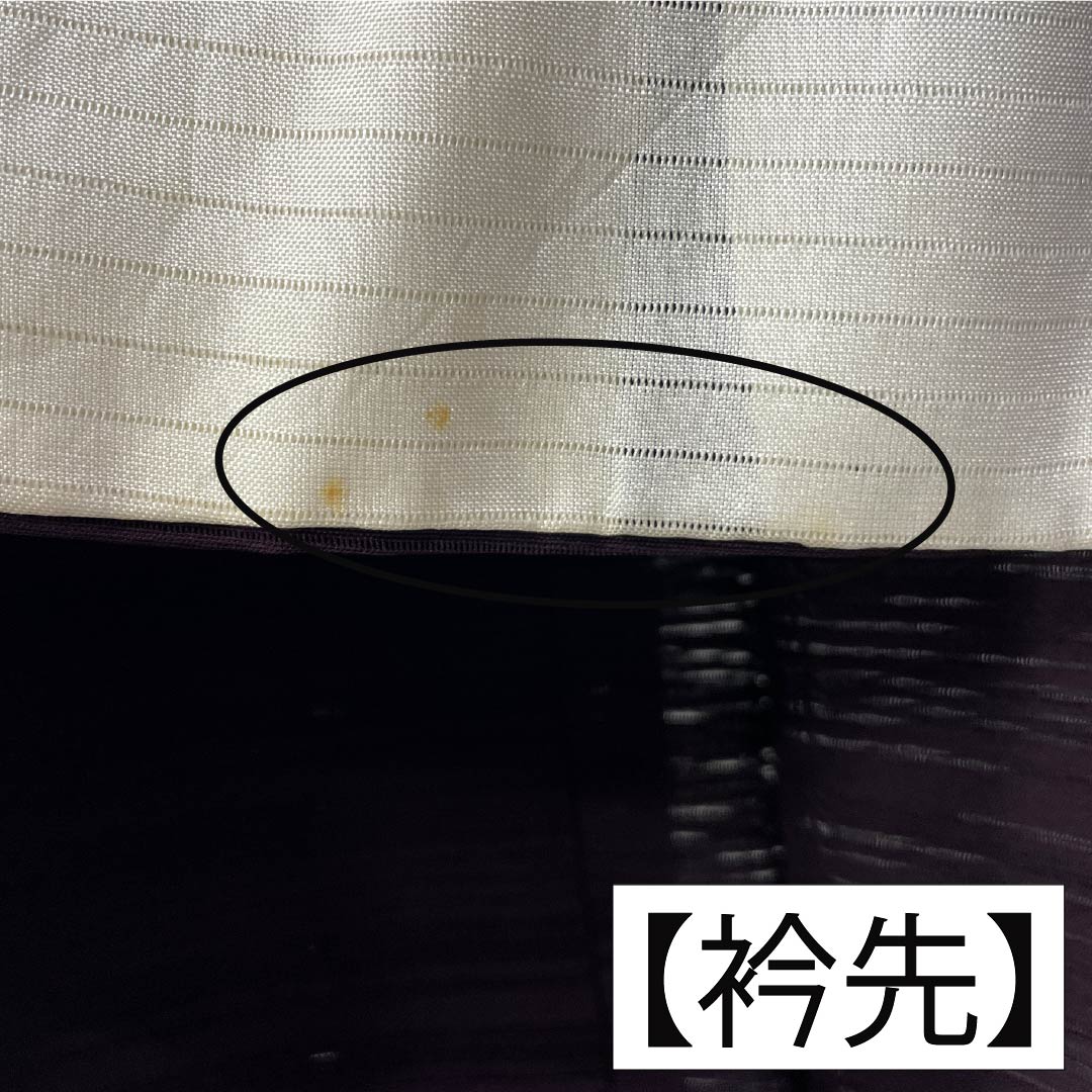 Summer pure silk plain kimono, length 159cm, sleeve length 64.5cm, "Futari Shizukairo" (Futari Shizukairo) pattern, A-rank, purple, 1132002733320