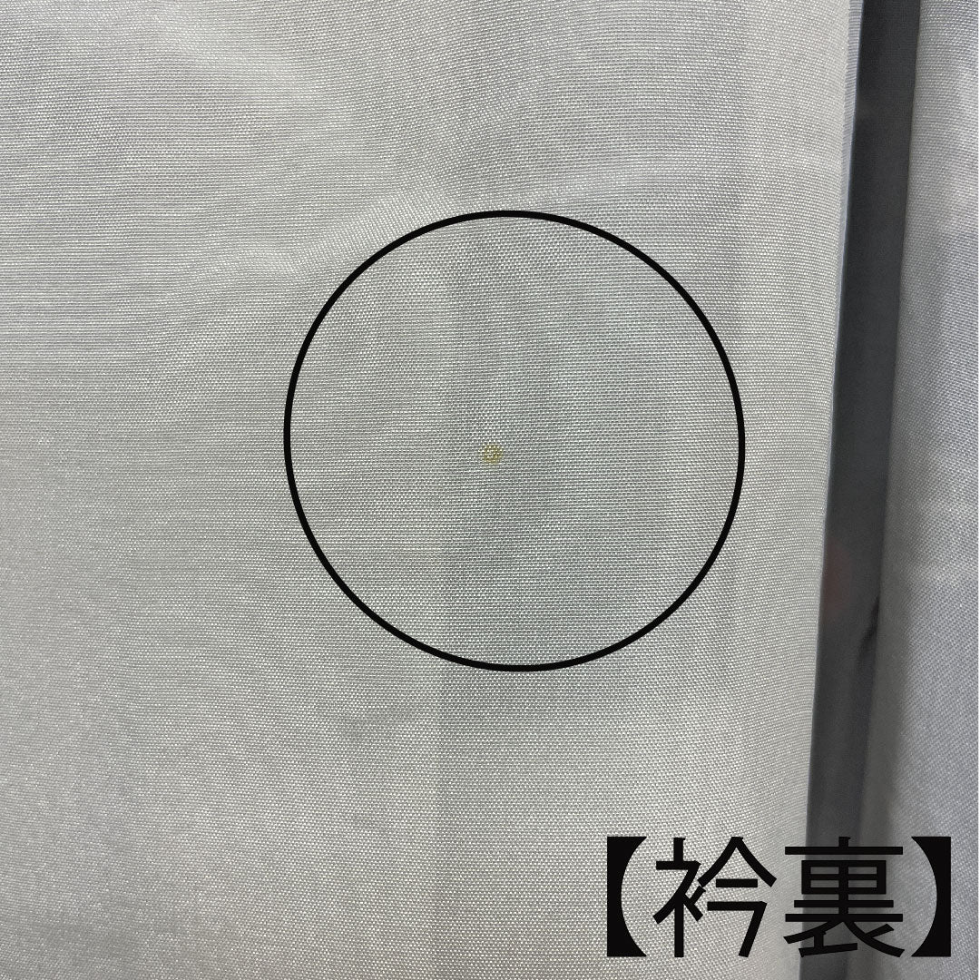 小紋 身丈155cm 裄丈62cm 袷  京紅型 松竹梅 花模様  正絹 Sランク 紺系 1115001202318