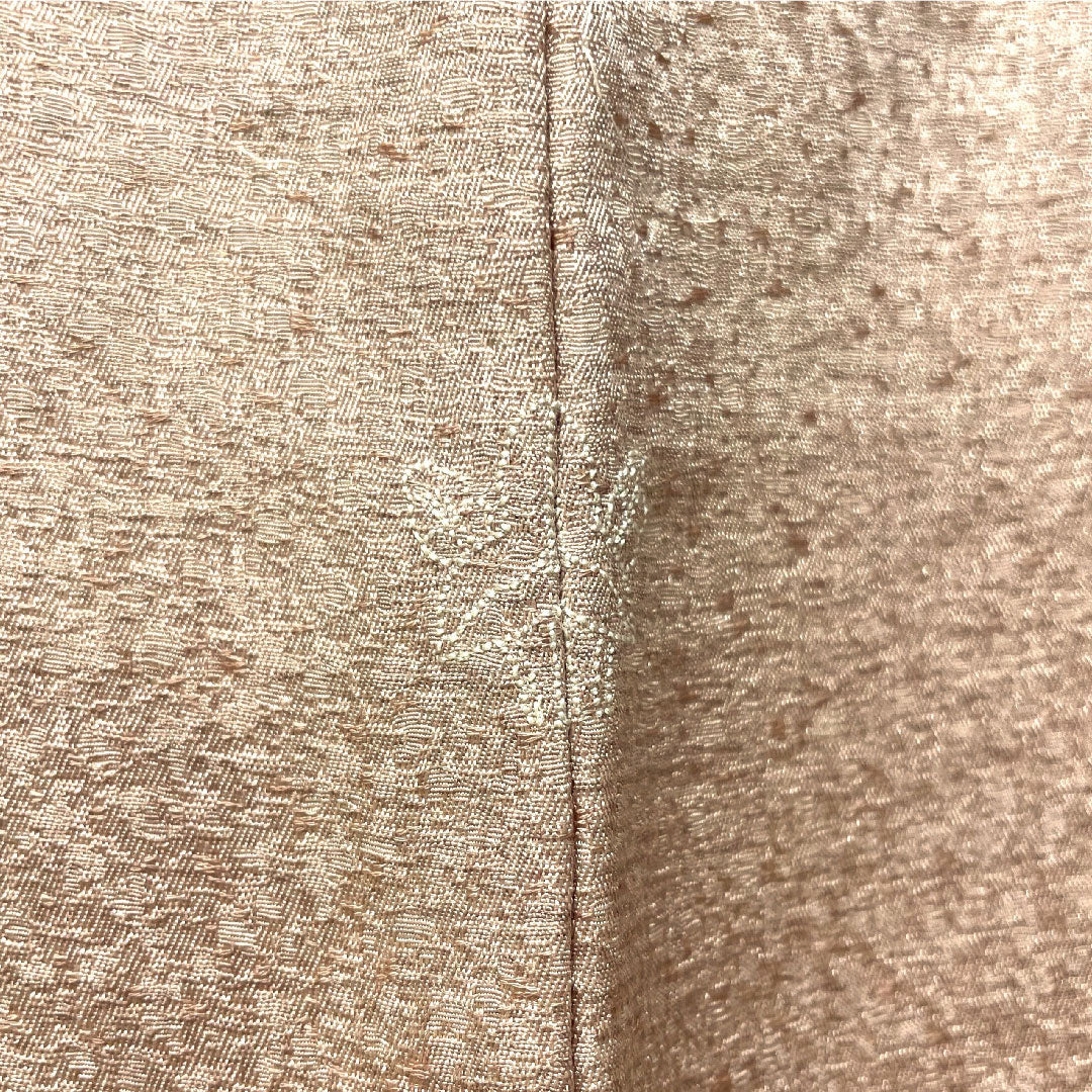 訪問着 正絹 袷 身丈158.5cm 裄丈64.5cm 今様色（いまよういろ） 付下げ 京友禅 刺繍 一つ紋 沢瀉 Aランク ピンク系 1112004633313