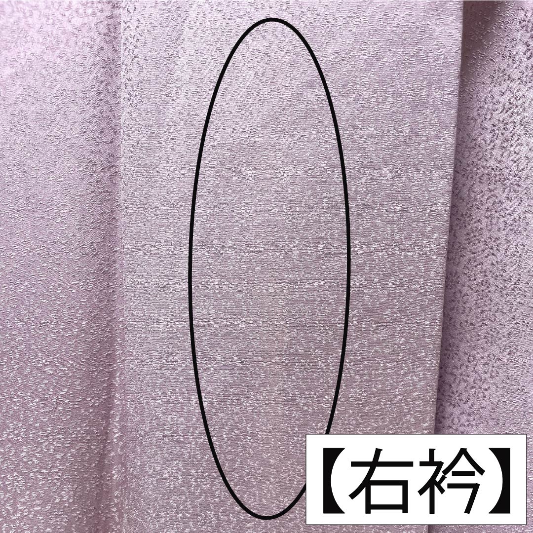 訪問着 正絹 Bランク 袷 身丈165.5cm 裄丈67.5cm 淡紅藤色（うすべにふじいろ） 付下げ 草花 紫系 1112007404520