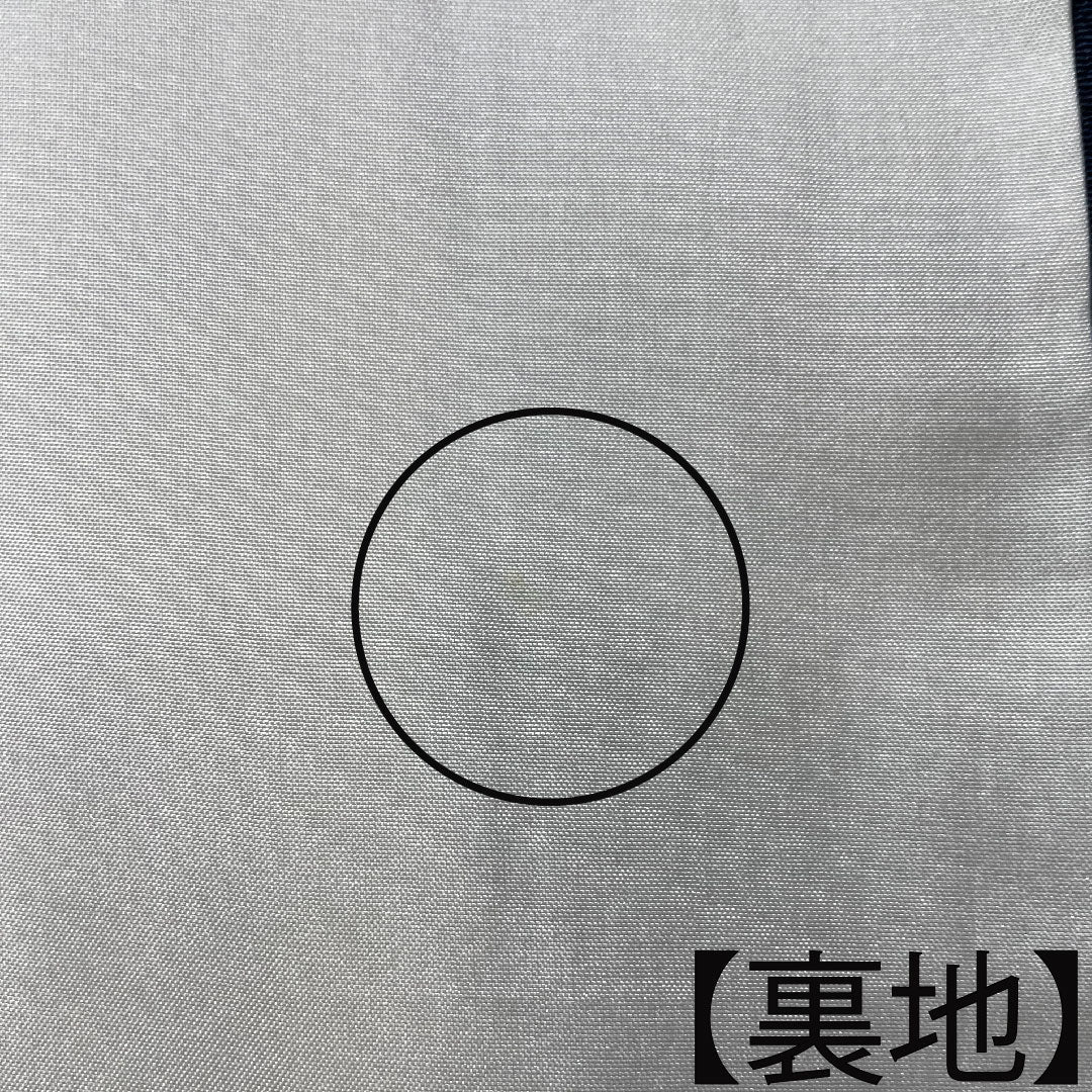 訪問着 正絹 袷 身丈158.5cm 裄丈62cm 濃紺色 小紋付下げ 京紅型 Aランク 紺系 1112003783318