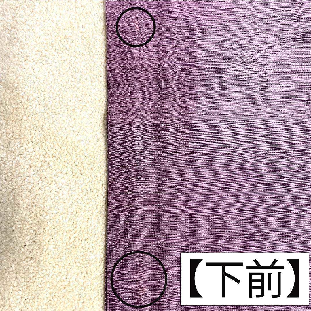 Summer Silk Iromuji (Formal Kimono) A Rank, Length 157.5cm, Sleeve-to-Sleeve 65.5cm, Botan-nezumi (peony gray), Plain, Facing Butterflies, One Crest, Ro (gauze weave), Purple tones, 1132003483320