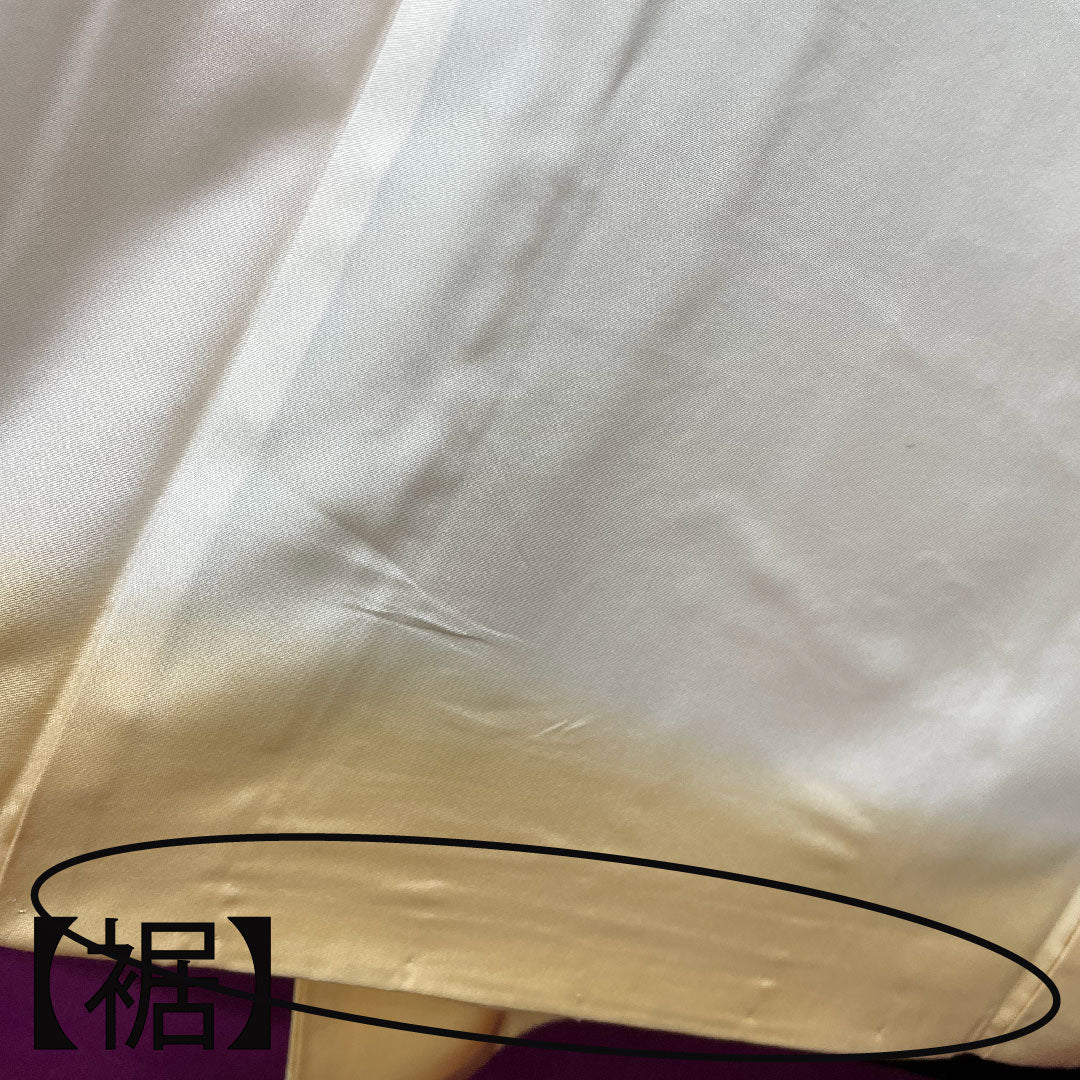 小紋 正絹 身丈153.5cm 裄丈63cm 袷 ぼかし染 花模様 Sランク グラデーション系 1115004032299