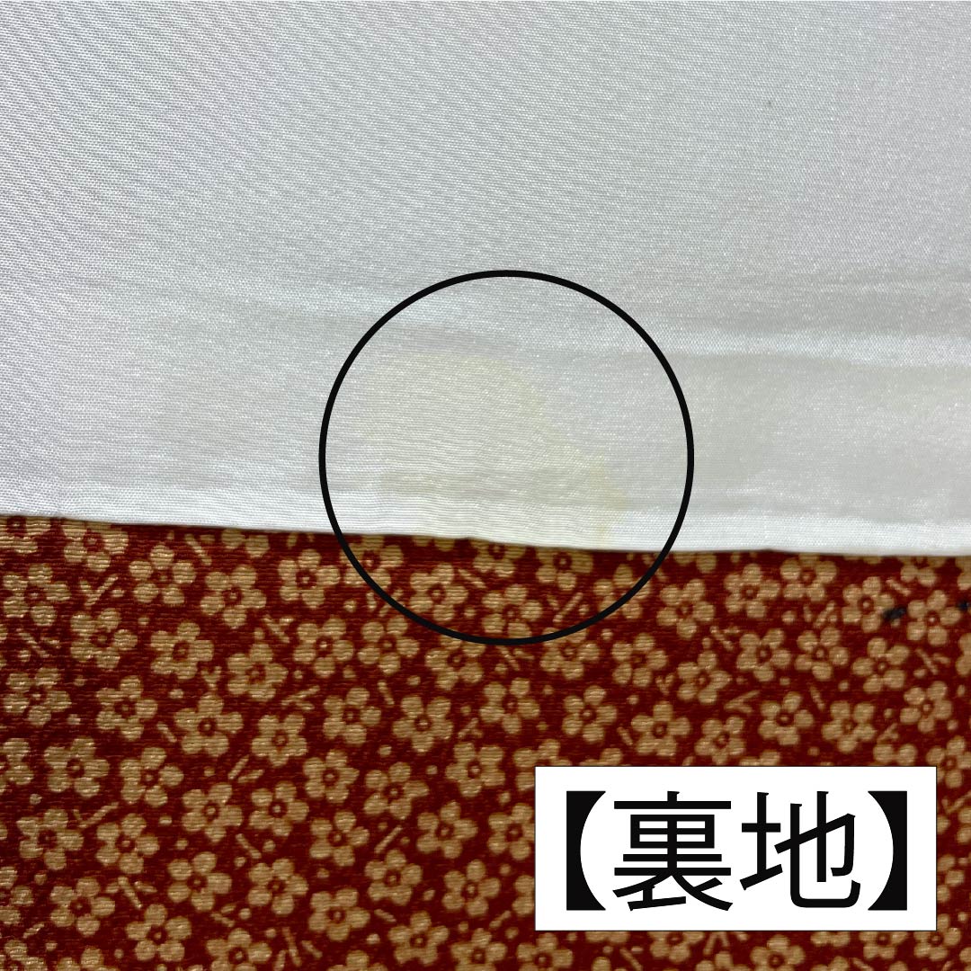 訪問着 正絹 Aランク 袷 身丈156.5cm 裄丈61.5cm 丁子茶色（ちょうじちゃいろ） 京紅型 吉祥文様 橙系 1112006253326