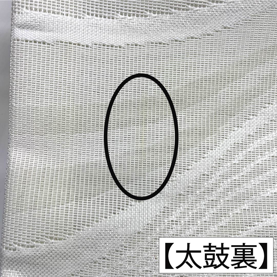 (Kyobukuro obi) Nagoya obi Polyester S-rank Unohanairo (Deutzia flower color) Summer obi Kyobukuro obi Abstract pattern Obi length 364cm Fully patterned Semi-formal White 1124011312311 Open-ended