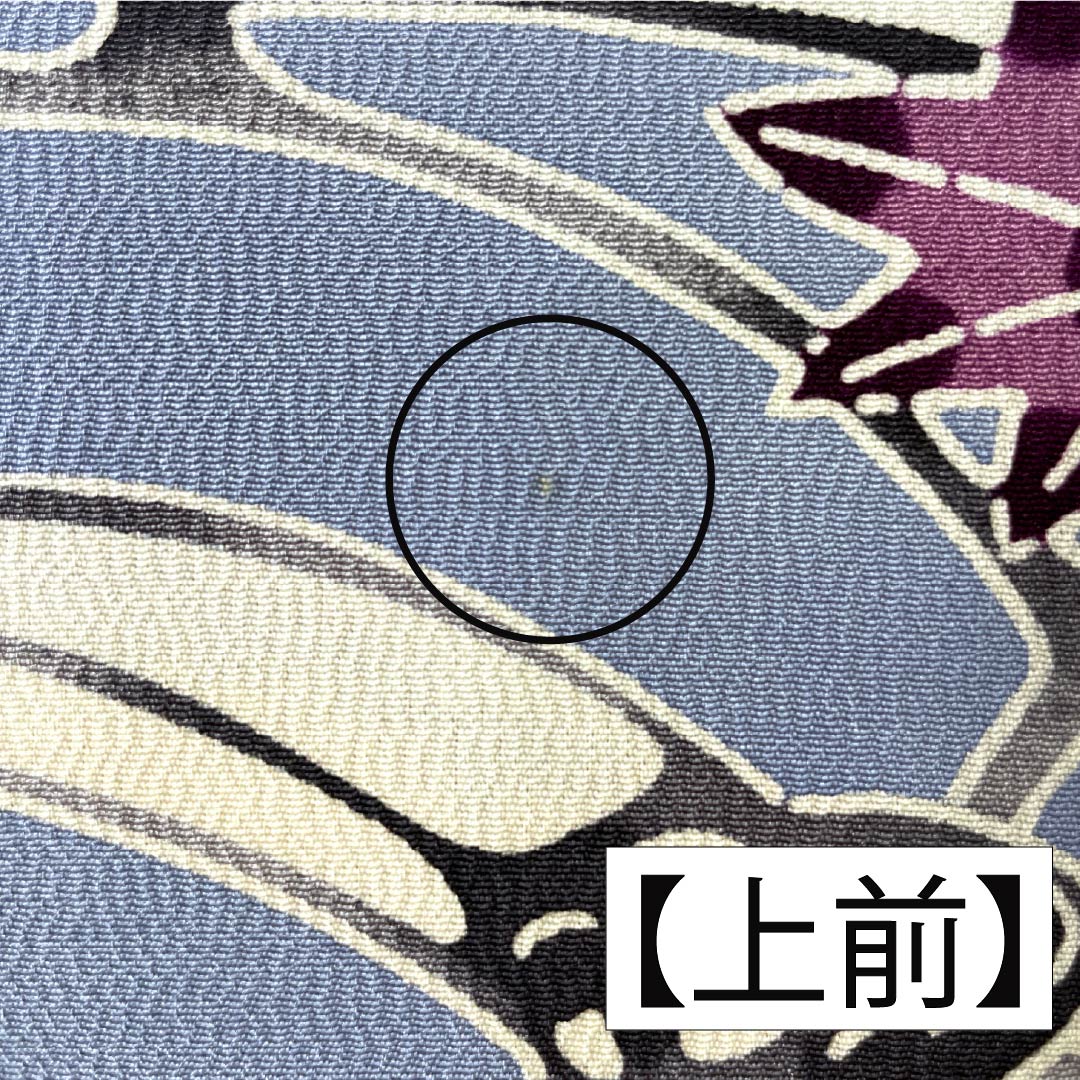 Visiting Kimono, Pure Silk, Grade A, Lined, Length 158cm, Sleeve Length 65cm, Navy Blue, Kyoto Bingata Flower Design, Blue Basting Thread Included, Product Number: 1112007023317