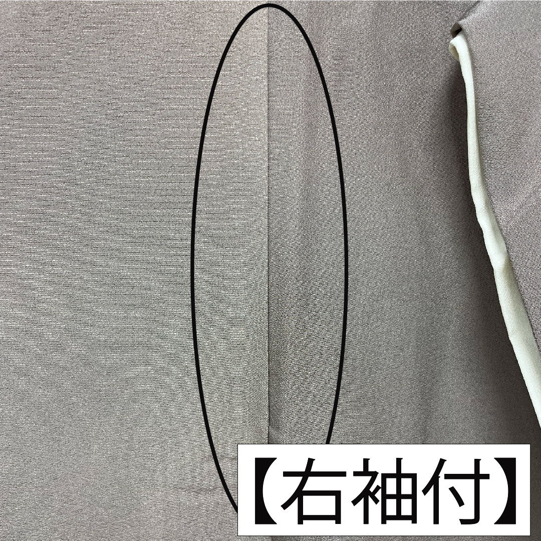 色留袖 正絹 身丈165cm 裄丈66cm 袷 梅鼠色（うめねずいろ） 本加賀友禅 柿本市郎 草花模様 三つ紋 丸に三ツ割木瓜 Bランク 三つ紋 紫系 1111001314520