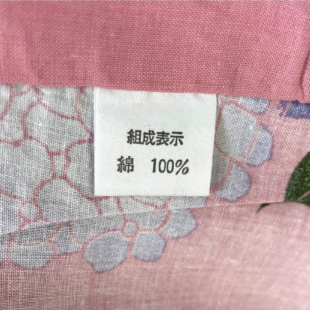 Cotton Yukata, Length 163cm, Sleeve Length 65cm, S Rank, Single Layer, Pink, Medium Crimson Flower Color, Flower Design, 1118006572413
